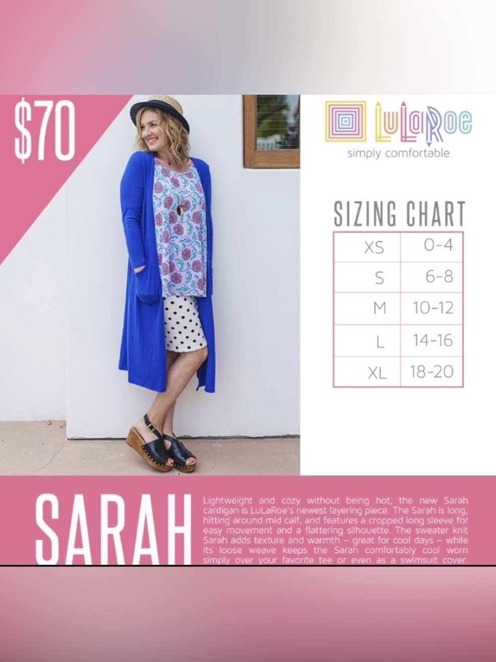 LuLaRoe Sarah Longline Cardigan